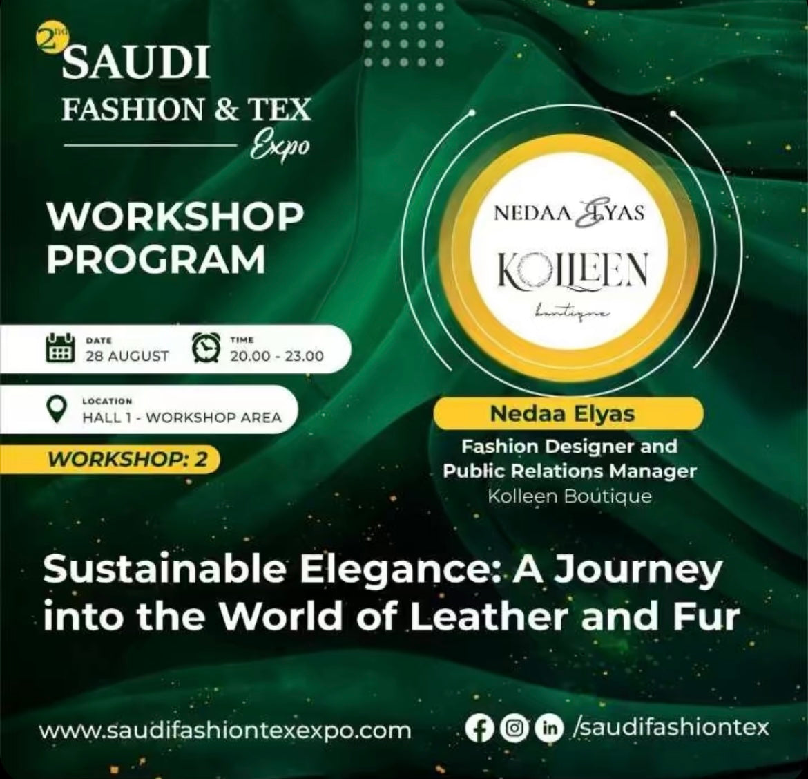 Kolleen Boutique at the 2nd Saudi Fashion & Tex Expo
