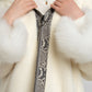 Luxurious White Lama With Fox Fur Coat