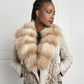 Exquisite Python & Mink Fur-Trimmed Jacket