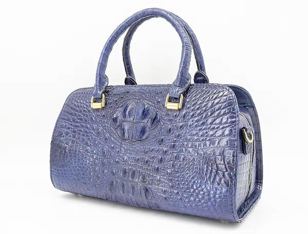 Luxe Artisanal Crocodile Leather Handbag | An Heirloom of Elegance KolleenBoutique