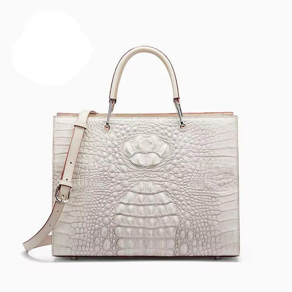 Luxe Artisanal Crocodile Leather Handbag | An Heirloom of Elegance  KolleenBoutique