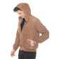 Capricorn Suede Hoodie: Casual Luxe Leatherwear