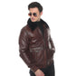 Espresso Aviator: Men's Classic Short Leather Jacket
