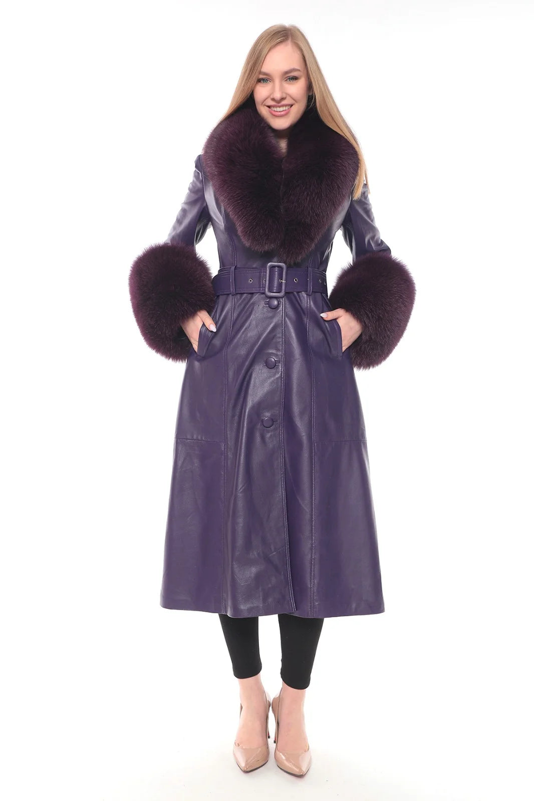 Saks potts purple outlet coat